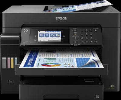 CShop.co.za | Powered by Compuclinic Solutions 32ppm Mono & Colour A3+ 4-IN-1 Print Scan Copy Fax USB Wired Wireless WiFi Direct Full Duplex incl 1 set of ink bottles Epson L15160 PRINTER