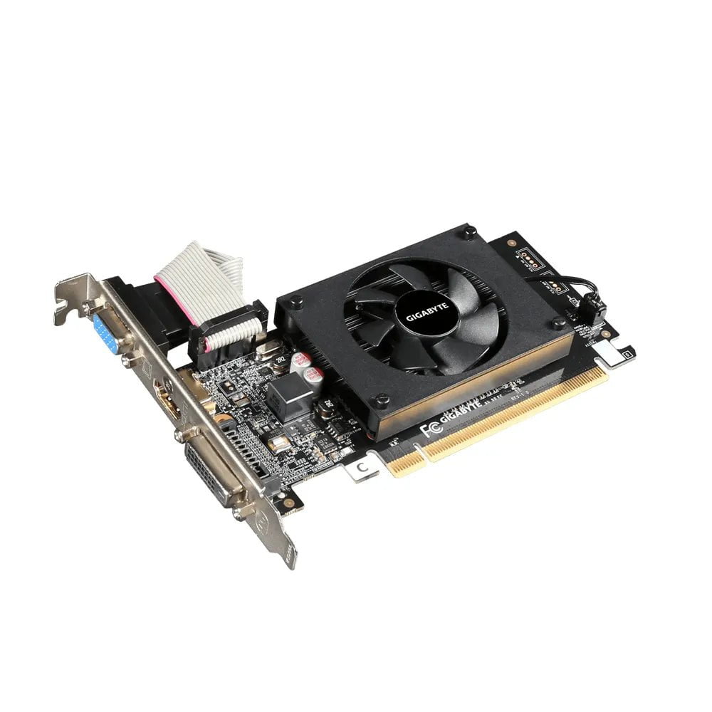 CShop.co.za | Powered by Compuclinic Solutions GIGABYTE nVidia GeForce® GT 710 2GB GDDR3 VGA/DVI-DI/HDMI. GV-N710D3-2GL