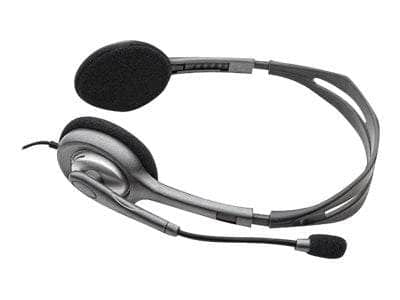 CShop.co.za | Powered by Compuclinic Solutions Headsets Group Logitech Headset H111 Analog Stereo Headset  One plug Noise Cancelling mic full stereo sound Flexible Rotating Boom Adjustable Headband Compatible with popular calling Applications Single 3 5 mm jack 2-Year Limited Hardware Warranty 981-000593