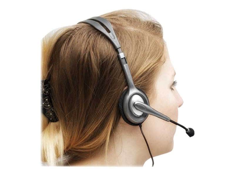 CShop.co.za | Powered by Compuclinic Solutions Headsets Group Logitech Headset H111 Analog Stereo Headset  One plug Noise Cancelling mic full stereo sound Flexible Rotating Boom Adjustable Headband Compatible with popular calling Applications Single 3 5 mm jack 2-Year Limited Hardware Warranty 981-000593