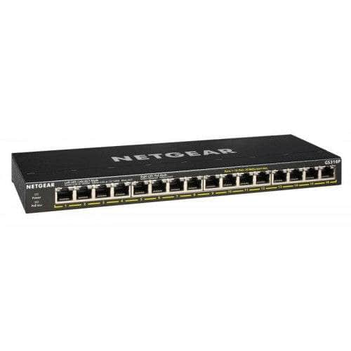 Netgear Netgear 16PORT GIGABIT ETHERNET Unmanaged POE Switch N.GS316P-100EUS