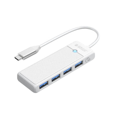 Orico Orico Pw Series 4 Port Usb3.0 Hub | Type C | Usb A3.0 X 4 (5 Gbps Sharing) | 15cm | White Papw4 A C3 015 Wh Ep PAPW4A-C3-015-WH-EP