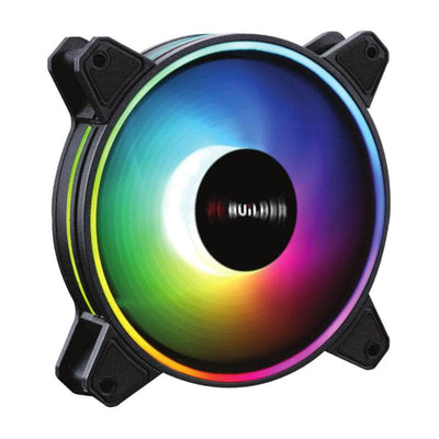 PCBuilder Pc Builder Tempest Chill 120 Mm Argb Dual Glow Fan Pcb Cf Temp D120 PCB-CF-TEMP-D120