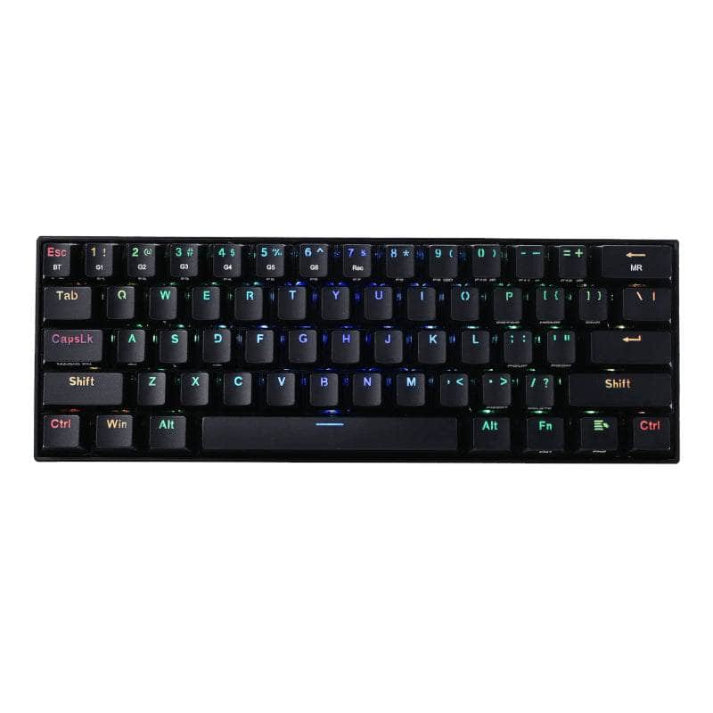 Redragon Redragon Draconic Pro Mechanical 61 Key|Bluetooth 5.0|Rf|Rgb Rechargable Battery|Type C Charging Cable Gaming Keyboard Black Rd K530 Rgb Pro RD-K530RGB-PRO