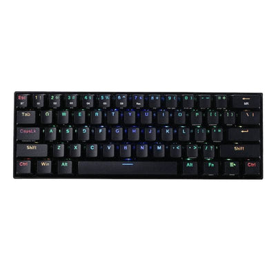 Redragon Redragon Draconic Pro Mechanical 61 Key|Bluetooth 5.0|Rf|Rgb Rechargable Battery|Type C Charging Cable Gaming Keyboard Black Rd K530 Rgb Pro RD-K530RGB-PRO