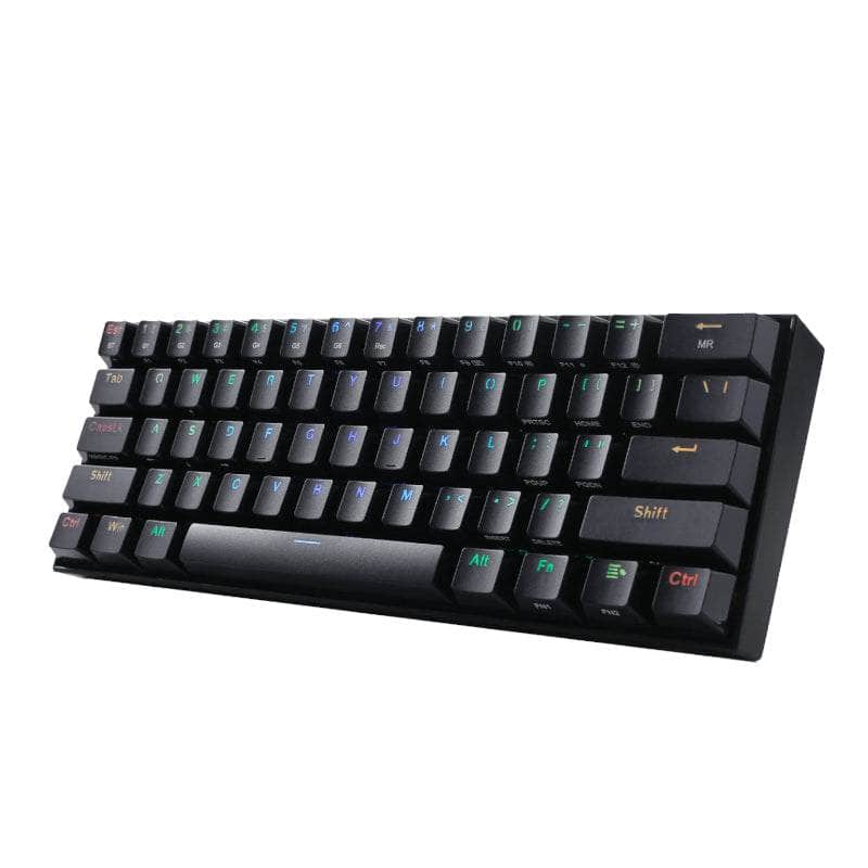 Redragon Redragon Draconic Pro Mechanical 61 Key|Bluetooth 5.0|Rf|Rgb Rechargable Battery|Type C Charging Cable Gaming Keyboard Black Rd K530 Rgb Pro RD-K530RGB-PRO