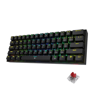 Redragon Redragon Kb Mech Dragonborn Rgb Tkl Bk Rd K630 Rgb RD-K630RGB