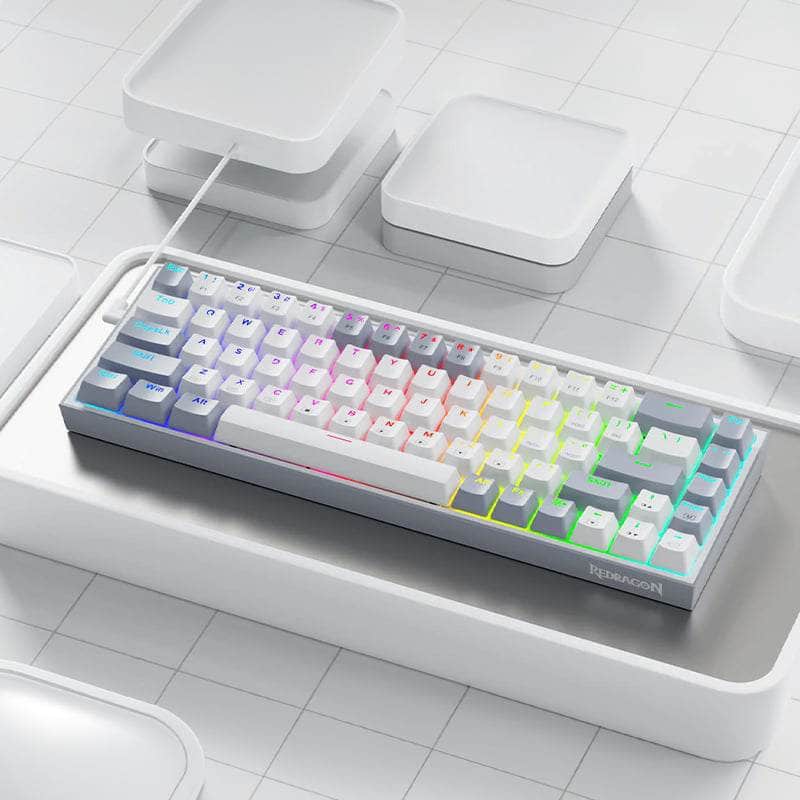 Redragon Redragon Mechanical Caster Wired Gaming Keyboard Rd K631 Wg Rgb RD-K631WG-RGB
