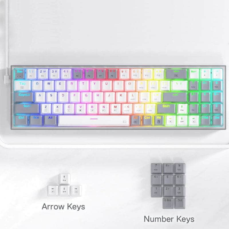 Redragon Redragon Mechanical Pollux Wired Gaming Keyboard Rd K628 Wg Rgb RD-K628WG-RGB