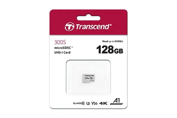CShop.co.za | Powered by Compuclinic Solutions TRANSCEND 128GB MICRO SDXC C 10 UHS-I U1/U3 V30 A1 WITH ADAPTOR TS128GUSD300S-A