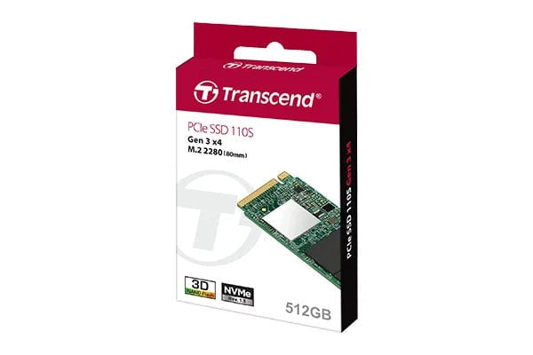 CShop.co.za | Powered by Compuclinic Solutions TRANSCEND 128GB  MTE110S PCI-E GEN 3x4 M.2 2280 SSD 3D TLC - 1500 MB/s Read 550 MB/s Write - 50 TBW TS128GMTE110S