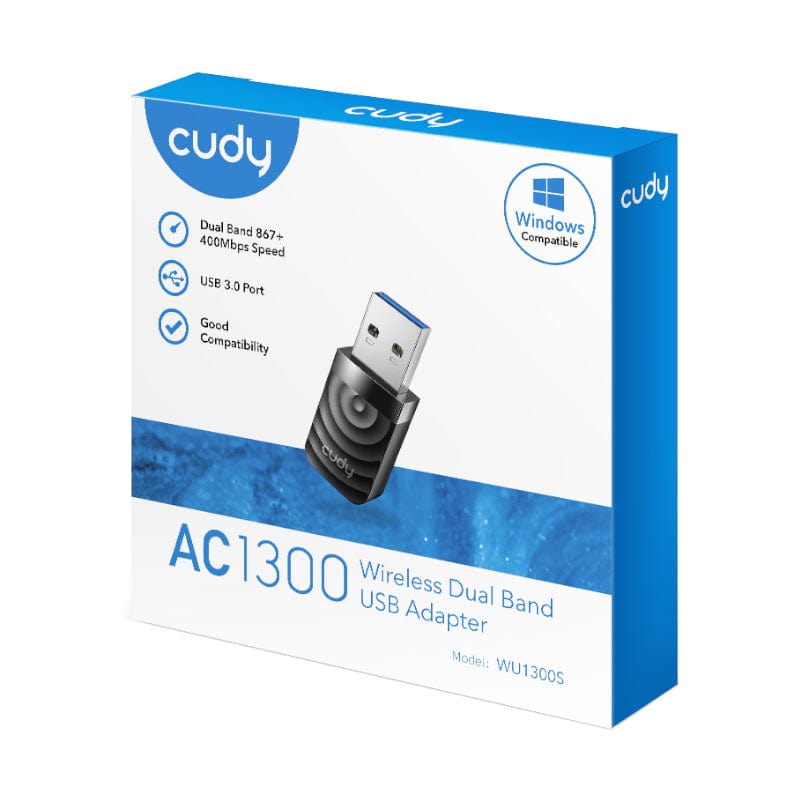 Cudy Cudy 1300 Mbps High Gain Wi Fi Usb3.0 Adapter Wu1300 S WU1300S