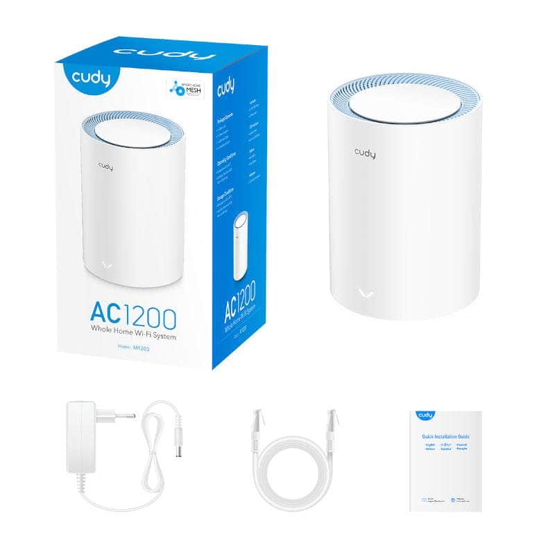 Cudy Cudy Ac1200 Wi Fi Mesh Kit 1 Pack M1200 1 Pack M1200 1PACK