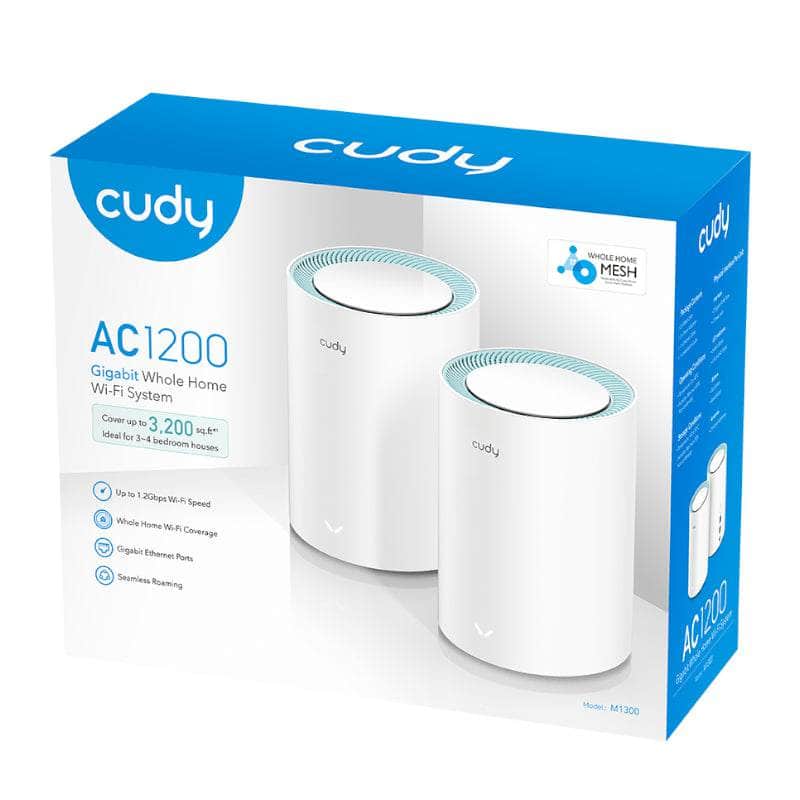 Cudy Cudy Mesh Kit Gigabit Ac1200 2 Pk M1300 M1300