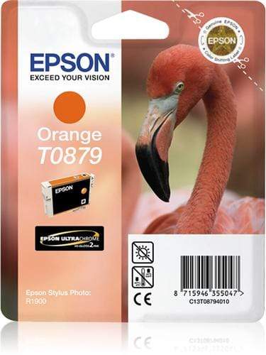 CShop.co.za | Powered by Compuclinic Solutions EPSON - INK - T0879 - ORANGE - FLAMINGO - RETAIL PACK - STYLUS PHOTO R1900 - C13T08794010 C13T08794010