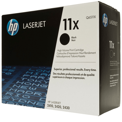 HP Toner Cartridge HP 11x High Yield Black Original Laserjet Toner - Q6511X Q6511X