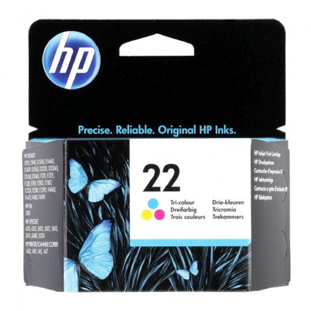 HP Cartridge HP 22 Tri-Colour Original Ink Cartridge - C9352AE C9352AE