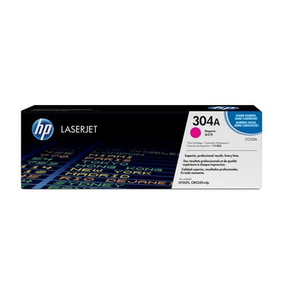 HP HP # 304A COLOR LASERJET CP2025 MAGENTA PRINT CARTRIDGE. - CC533A CC533A