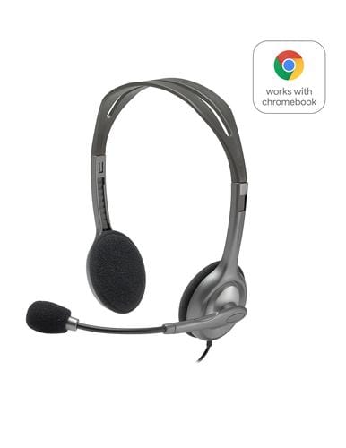 CShop.co.za | Powered by Compuclinic Solutions Logitech H111 Wired Stereo Headset 3.5 Mm Black 981 000593 981-000593