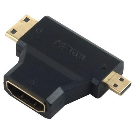 MICRO HDMI( M)+MINI HDMI(M) TO HDMI (F) - CShop.co.za | Powered by Compuclinic Solutions