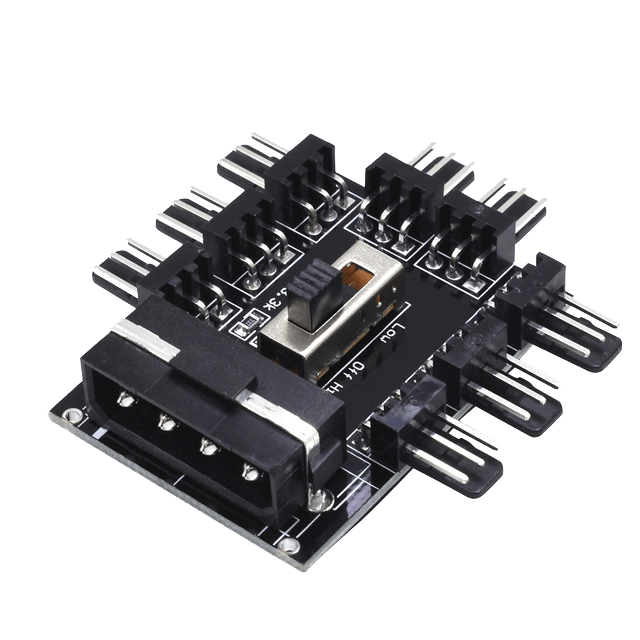 MOLEX TO 8 X FAN + SPEED SELECTOR - CShop.co.za | Powered by Compuclinic Solutions