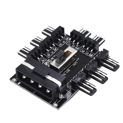 MOLEX TO 8  X FAN + SPEED SELECTOR - CShop.co.za | Powered by Compuclinic Solutions
