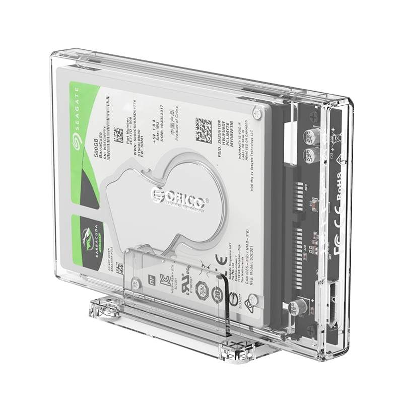 Orico 2.5 USB3.0 External Hard Drive Enclosure Transparen - CShop.co.za | Powered by Compuclinic Solutions
