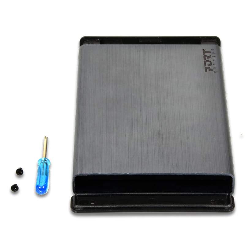 Port Connect 2.5 USB-C External HDD Enclosure Black - CShop.co.za | Powered by Compuclinic Solutions