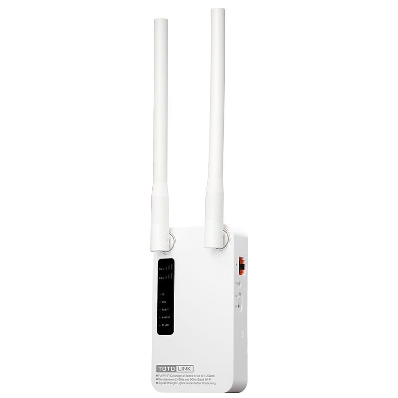 TOTOLINK EX1200M 2.4GHz 300Mbps|5GHz 867Mbps 2 x Antenna Plug Mounted Range Extender - CShop.co.za | Powered by Compuclinic Solutions