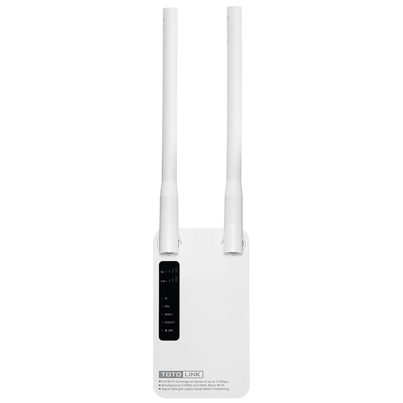 TOTOLINK EX1200M 2.4GHz 300Mbps|5GHz 867Mbps 2 x Antenna Plug Mounted Range Extender - CShop.co.za | Powered by Compuclinic Solutions