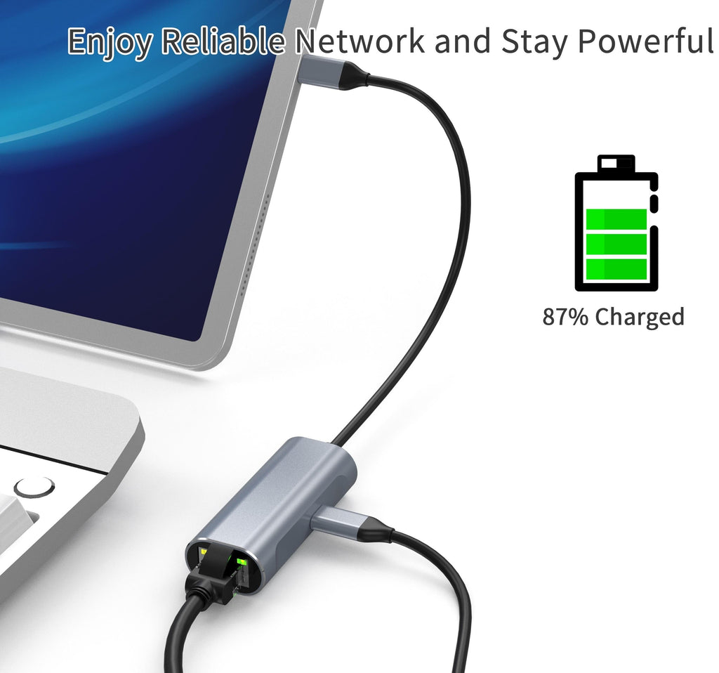 CShop.co.za | Powered by Compuclinic Solutions Usb C Hub 1000 M Lan+Pd PJT-LCN800