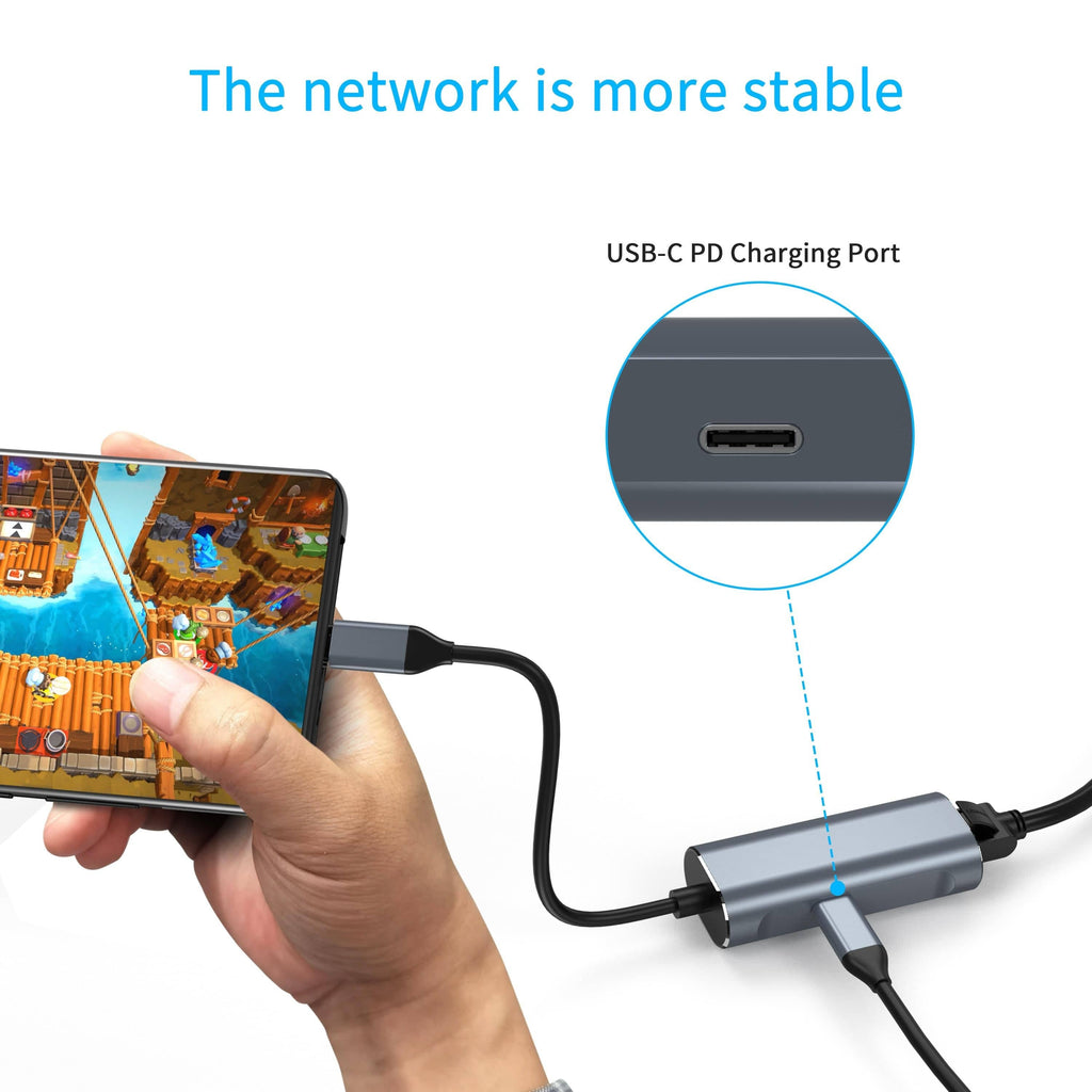 CShop.co.za | Powered by Compuclinic Solutions Usb C Hub 1000 M Lan+Pd PJT-LCN800