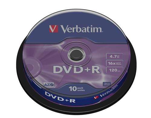 CShop.co.za | Powered by Compuclinic Solutions VERBATIM - 4.7GB DVD+R (16X) - MATT SILVER SPINDLE (PACK OF 10) - 43498 43498
