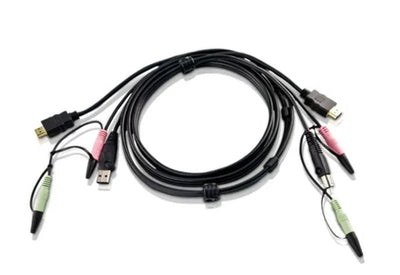 CShop.co.za | Powered by Compuclinic Solutions 1.8m USB HDMI to DVI-D KVM cable with Audio 2L-7D02DH