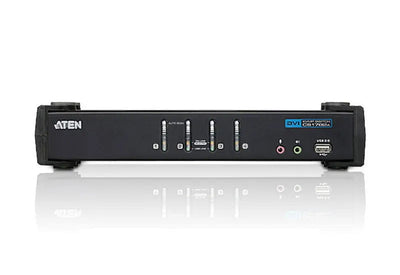 CShop.co.za | Powered by Compuclinic Solutions 4-Port USB2.0 DVI/Audio KVMP Switch/W/(US/EU/OUT) ADP. ATEN; Cables Included CS1764A