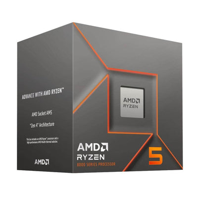 AMD Amd Ryzen 5 8400 F 6 Core 4.2 Ghz Am5 Cpu 100 100001591 Box 100-100001591BOX
