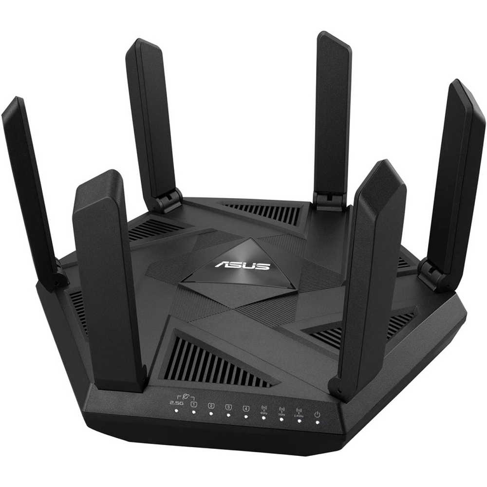 CShop.co.za | Powered by Compuclinic Solutions ASUS AXE7800 Tri-band WiFi 6E (802.11ax) Router; New 6GHz Band; AiProtection Pro and Instant Guard Sharable Secure VPN; 2.5G Por ASUS RT-AXE7800