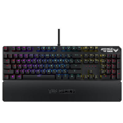 CShop.co.za | Powered by Compuclinic Solutions ASUS TUF Gaming K3 RGB mechanical keyboard with N-key rollover; combination media keys; USB 2.0 passthrough; aluminum-alloy top ASUS RA05 TUF GAMING K3/RD/US