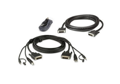 CShop.co.za | Powered by Compuclinic Solutions ATEN 1.8M USB DVI-D Dual Link Dual Display Secure KVM Cable Kit 2L-7D02UDX3