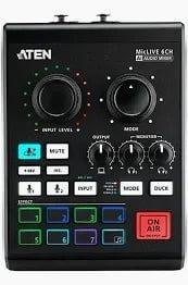 Aten Aten Podcast AI Audio Mixer 6-Channel UC8000