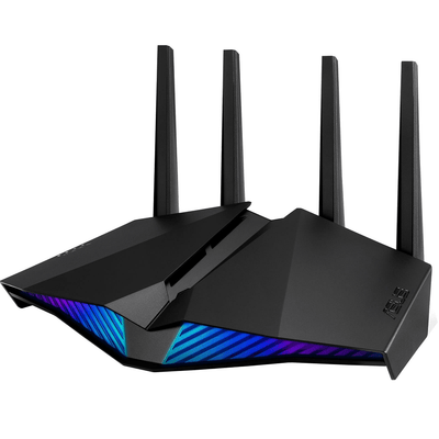 ASUS AX5400 Dual Band WiFi 6 Gaming Router; PS5 compatible; Mobile Game Mode; ASUS AURA RGB;Mesh WiFi support; Gear Accelerator; Gami ASUS RT-AX82U
