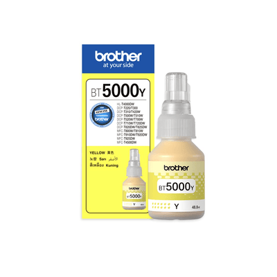 Brother Brother Yellow Ink for DCPT310/ DCPT510W/ DCPT710W/ MFCT910DW/ DCP-T220/ DCP-T420W/ DCP-T520W/ DCP-T720DW/ DCP-T820DW/MFC-T920DW BT5000Y