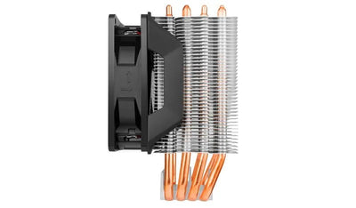 CShop.co.za | Powered by Compuclinic Solutions CM Cooler H410 Compact Air Tower; 92mm Red LED Fan; 4 Heat Pipes. RR-H410-20PK-R1