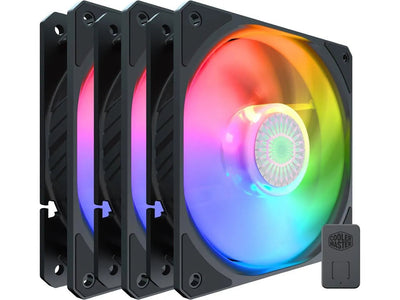 CShop.co.za | Powered by Compuclinic Solutions CM Fan SickleFlow 120mm ARGB; New Blade Design; Enhanced Fan Frame; Sealed Bearing; 62CFM;3 PACK FANS - Controller incl MFX-B2DN-183PA-R1