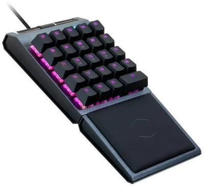 CShop.co.za | Powered by Compuclinic Solutions CM KB Control Pad; 24 Cherry Switches; RGB; AimPad technology; Brushed Aluminum; Wrist Rest; Reprogrammable keys CP-01-GKCR1