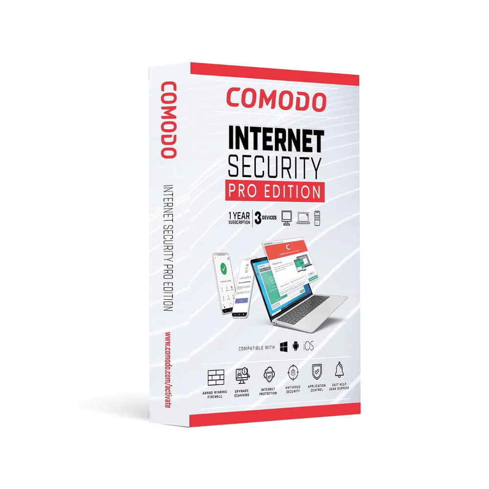 COMODO Comodo Internet Security Pro 1 User 3 Devices 12 Months Retail Box Version Com Rb 3 12 COM-RB-3-12