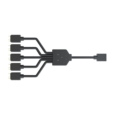 CShop.co.za | Powered by Compuclinic Solutions Cooler Master 1 Into 5 Addressable ARGB Splitter Cable; 50cm; Daisy-chaining capability; 5-pin and 4-pin ARGB header compat MFX-AWHN-1NNN5-R1