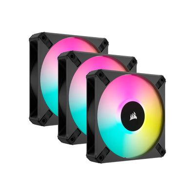 CShop.co.za | Powered by Compuclinic Solutions CORSAIR AF ELITE Series; AF120 RGB ELITE; 120mm Fluid Dynamic RGB Fan with AirGuide; Triple Pack with Lighting Node CORE CO-9050154-WW