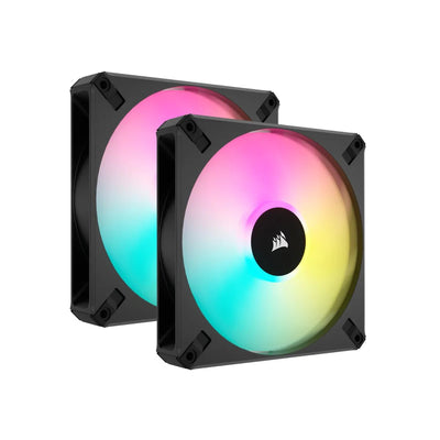 CShop.co.za | Powered by Compuclinic Solutions CORSAIR AF ELITE Series; AF140 RGB ELITE; 140mm Fluid Dynamic RGB Fan with AirGuide; Dual Pack with Lighting Node CORE CO-9050156-WW