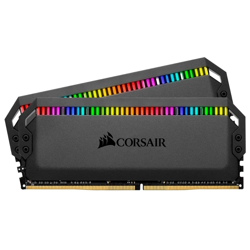 Corsair Corsair DOMINATOR® PLATINUM RGB 16GB (2 x 8GB) DDR4 DRAM 3600MHz C16 Memory Kit; 18-19-19-39; 1.35V; Black CMT16GX4M2C3600C18